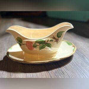 Franciscan Cream Gravy Boat with Floral Design